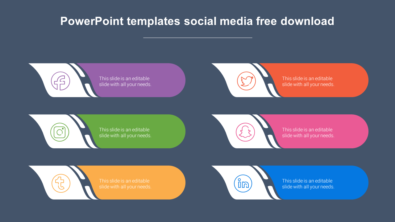 Free - Innovative PowerPoint Templates Social Media Free Download